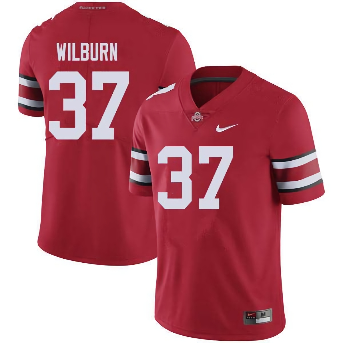 Trayvon Wilburn Ohio State Buckeyes Men's NCAA #37 Nike Red College Stitched Football Jersey QSP5356MG